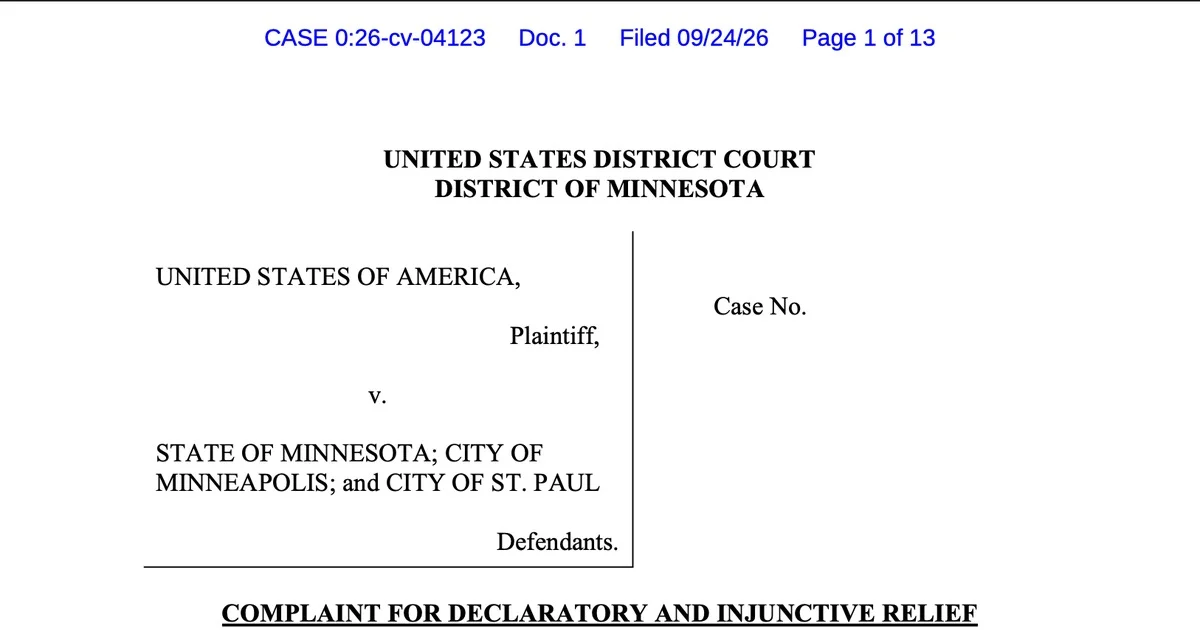 United States v. Minnesota: DOJ Sues the State, Minneapolis, and St. Paul in Federal Court Over 30-Day Handgun Waits That Stretch to Nearly 60