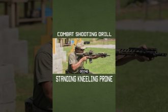 Combat Shooting Drill: Standing, Kneeling, Prone #military #militaryeverything #army #training #tips