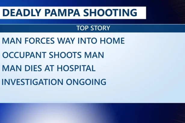 Pampa Resident Grabs Handgun and Shoots 33-Year-Old Man Who Forced His Way Into Home at 11:30 P.M.